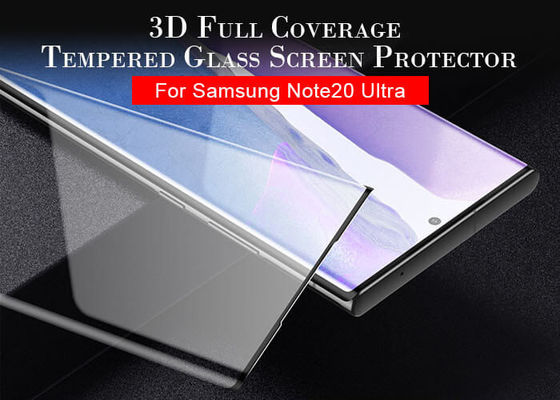 محافظ صفحه نمایش شیشه ای تمیز 3D AGC برای Samsung Note 20 Ultra