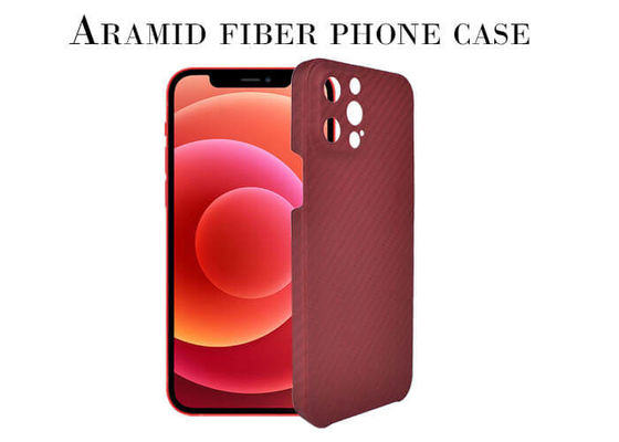 دوربین قرمز رنگ محافظتی کامل Case Aramid SGS For iPhone 12 Pro Max