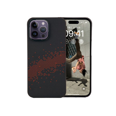 قاب گوشی فیبر کربن آرامید مغناطیسی با محافظت کامل و فوق العاده نازک برای آیفون 16 پرو مکس