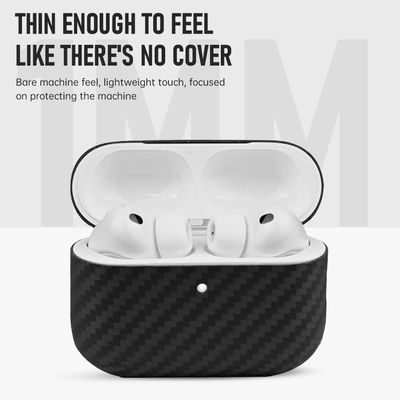 Black Color Carbon Aramid Fiber Earphone Case for AirPods Pro 3
