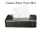 جعبه کاغذی بافت الیاف کربن 3K براق برای ماشین